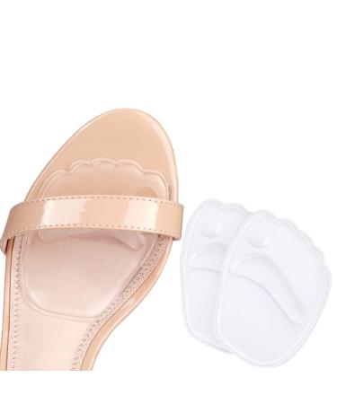 Gel Insole for High Heels 2 PCS Self-Stick Ball of Foot Pad for Women Shock Absorption Heels Insoles for Pain Relief Anti-Slip Forefoot Cushions One Size Fits All