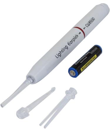 Plastic Flashlight Ear Cleaner Tool Earwax Remover Spoon - Pink - Buy Online on GoSupps.com