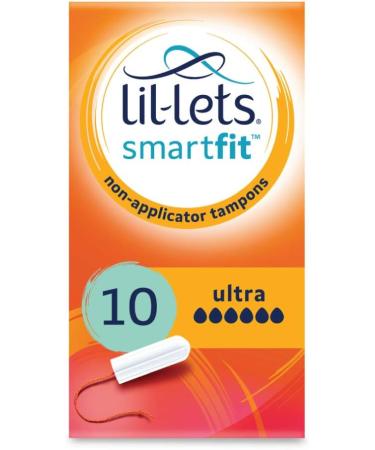 Lil-Lets Non-Applicator Super Plus Tampons X 96 | 6 Packs of 16 | Heavy Flow & Non-Applicator Ultra Tampons Pack of 10 + Ultra Tampons - Buy Online on GoSupps.com