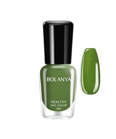 Red Nail Polish Gel Nail Polish Water-Based & Quick Dry Peel-Off Cherry Red Nail Varnish for Women Girls Kids No UV Needed (B111-Avocado Green)