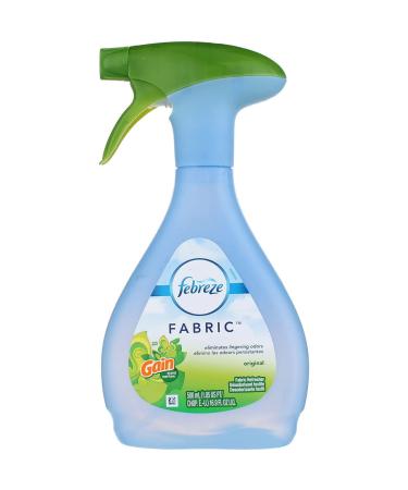 Febreze Fabric Refresher - Original Gain Scent - Eliminated Odors & Freshens Fabric - Net Wt. 16.9 FL OZ (500 mL) Each - Pack of 2 Floral