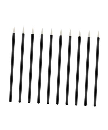 Didiseaon 100pcs Makeup Brush Eyeshadow Cosmetic Brush Cosmetics Brush Liquid Eyeliner The Face Eyelash Brush 10X0.5X0.5cm White