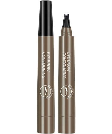 Eyebrow Microblading | Waterproof 4 Fork Tip Eyebrow Pencil | Liquid Brow Long-Lasting Brow Microblading Pencil Eyebrow Makeup Pochy Beige - Buy Online on GoSupps.com