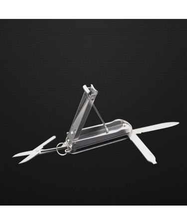 Stainless Steel Nail Clippers Foldable Nail Clippers Set Keyring Manicure Set Blue - Buy Online on GoSupps.com