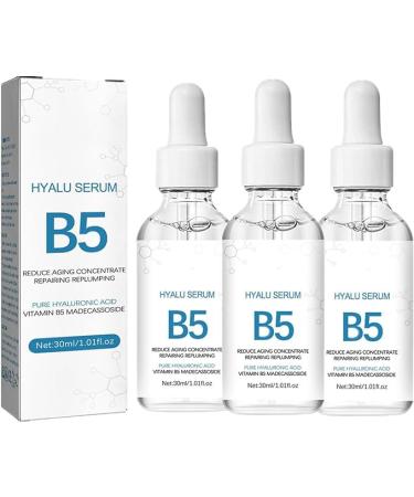 ZHBiwmatn 2024 New 3Pcs Hyalu B5 Serum Bo_tox Face Serum Bo_tox Stock Solution Facial Serum Bo_tox Stock Solution Anti Aging Serum Bo_tox in a Bottle Instant Face Tightening B_otox for Face Fade Fine 30ml/1.01fl.oz