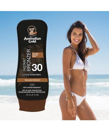Australian Gold - Sunscreen Lotion with Bronzer SPF 30 237 ml - Buy Online on GoSupps.com
