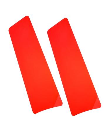 SHERCHPRY 2pi ces Planches De Coloration Capillaire Semi-transparentes Pour Salons De Coiffure Outils De Coloration Palettes M ches Rouge