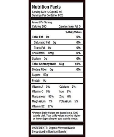 Maple Guild Organic Bourbon Barrel Aged Vermont Syrup 12.7oz - Premium Quality - Buy Online on GoSupps.com