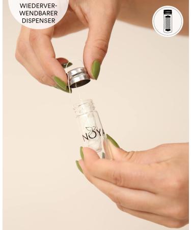 Noya Natural Tooth Silk - Mint Dental Floss | Biodegradable & Sustainable | 3x30m | Reusable Glass Dispenser - Buy Online on GoSupps.com