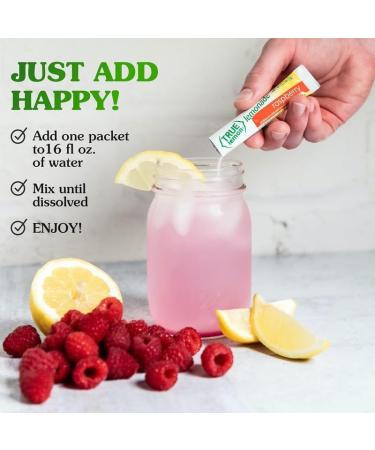 True Lemon Raspberry Lemonade 10ct Naturally Flavoured Drink Mix - 10 Calories Per Packet - No Artificial Sweeteners or Preservatives (6 Pack) Raspberry 10 count (Pack of 6) - Buy Online on GoSupps.com