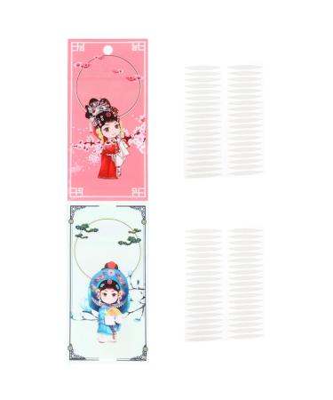 POPETPOP 2 Sets Invisible Double Eyelid Stickers 2 Sided Tape Eyelid Strips Eye Lift Tape Hooded Eyelid Lifter Strips Eyelid Tape Eye Lid Tape Eye Lift Strips Droopy Eyelid Lifter Eyes Glue