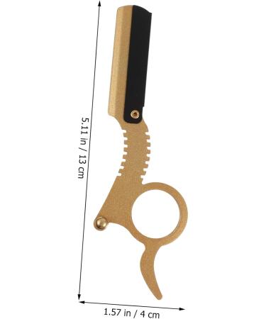 Minkissy 2-Stage Manual Beard Trimmer | Ergonomic Stainless Steel Hairdressing Tool - Double Ring Shaving Barbershop Quality - Buy Online on GoSupps.com