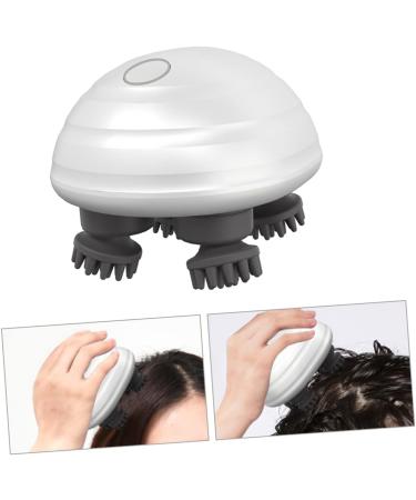 Healeved Head Massager & Cat Massage Brush - 2 Sets of Electrical Scalp Massage Tools for Pet Care | ABS White - Buy Online on GoSupps.com