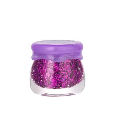 reamhome Eye Glitter Eyeshadow Hair Body Face Glitter Gel Long Lasting Sparkling Sequins Festival Shiny Decoration Party 6 Purple