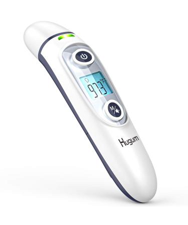 Medical Forehead and Ear Thermometer for Adults, Kids and Baby, Non-Touch Thermometer for Home, Digital Infrared Temporal Thermometer with Fever Alarm and Memory Function, 1s Instant Accurate Reading