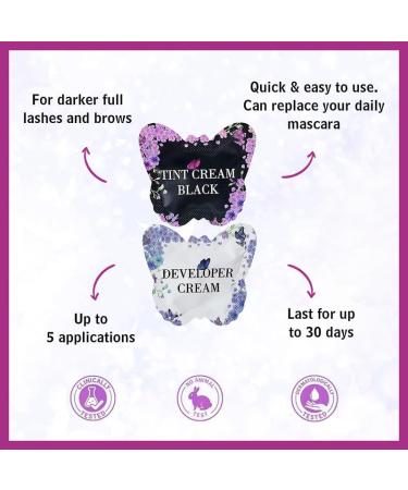 PERMANIA Lash Tint Kit - Professional Black Eyelash Dye for Newbies & Pros | Lasts 4 Weeks Includes Silicone Eye Patches - International Shipping Available - Buy Online on GoSupps.com