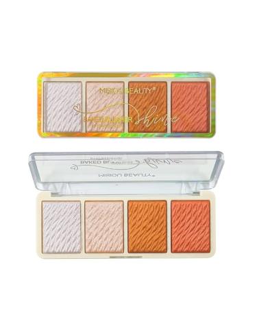 3PC Baked Powder face brightening Shadow Nose Shadow Highlight Blush Repairing Eye Shadow (Color : B02 Size : 3PC) 3PC B02