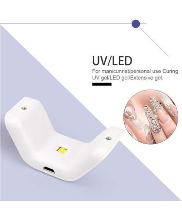Buy UV LED Nail Dryer Lamp - 2W Mini Manicure & Gel Polish Dryer | Professional Nail Art Tools Accessories (White) - Buy Online on GoSupps.com