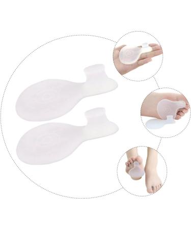 Metatarsalgia Orthopedic Insoles with Manicure Tools - 4 Pairs | Foot Valgus Protector & Toe Splint | Silicone Nail Tools for Adults - Transparent Divider x4pcs - Buy Online on GoSupps.com
