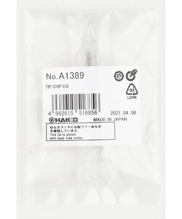 Hakko A1389 Heated Tweezer Tip Set CHIP 0.5I - Bent R0.25mm for The FX8804 / 950 - Buy Online on GoSupps.com