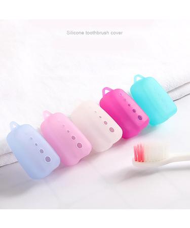 GLOGLOW Silicone Toothbrush Head Cover - Portable Travel Toothbrush Protector for Hiking & Camping (Translucent White - Buy Online on GoSupps.com