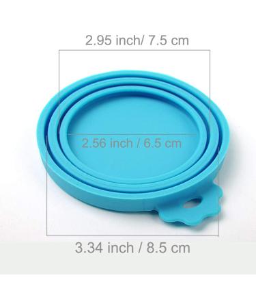 SLSON 2 Pack Pet Food Can Cover - Universal Silicone Cat Dog Can Lids (Orange+Blue) - Fits 3 Standard Size Cans - Buy Online on GoSupps.com
