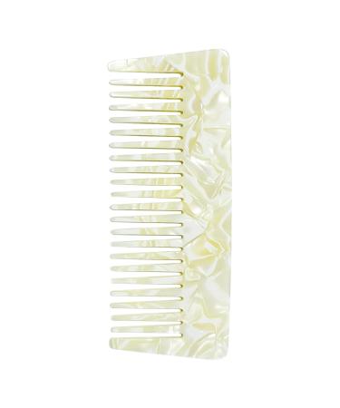 ALLY-MAGIC Wide Tooth Comb Large Hair Detangling Comb for Curly Wet Dry Hair No Handle Detangler Comb Hair Curl Comb for Thick Curly Wavy Hair Y4-FXFS (White)