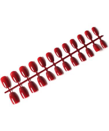 Dajidafu 24 Pieces Short Ballerina Scratch-resistant Press on Nails Colorful DIY Exquisite Graceful Personality Acrylic Nail 2wine red - Buy Online on GoSupps.com