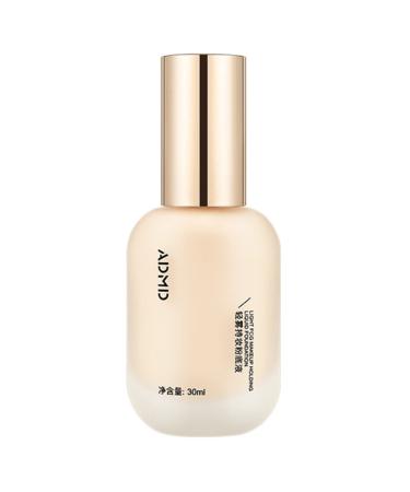 2023 Newest Hydrating Waterproof and Light Long Lasting Foundation ADMD Foundation - Light and Long-Lasting Coverage for All Skin Types (02 NATURAL COLOR)