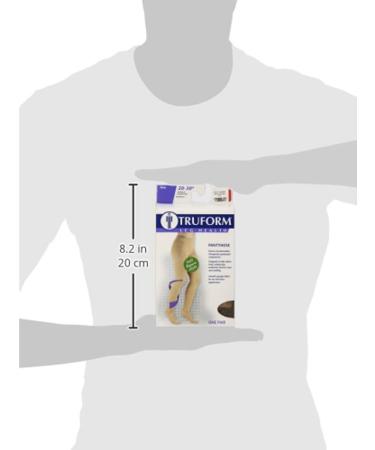 Truform Plus Size Compression Pantyhose 20-30 mmHg Support Tights - Beige X-Tall - Buy Online on GoSupps.com