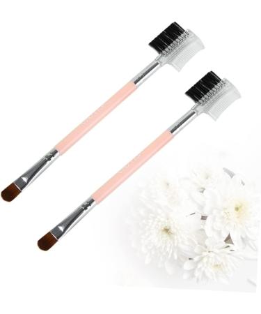 Ipetboom 1 Face Makeup Brushes Professional Cosmetics Brush Duo Eyebrow Brush Eyeshadow Makeup Brush Eyebrow Applicator Eyebrow Comb Brush Eyebrow Spoolie Miss Eyelash Beauty Tools Pink - Buy Online on GoSupps.com