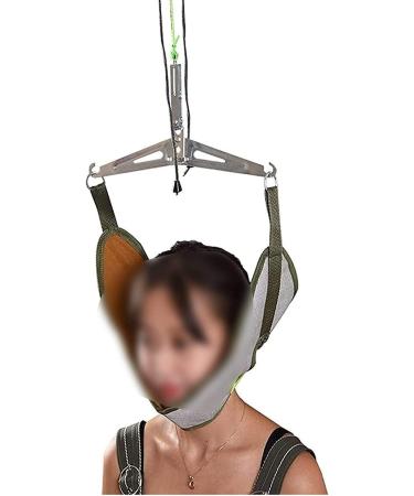 JLASDR neck protection neck-neck traction device adjustable physiotherapy for at home neck-traction-bahrre to relieve neck school pain head above door frames 22.8.10