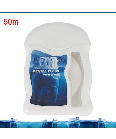 Tophomer Dental Floss - 8 Pieces 50m Waxed Travel Tooth Silk for Effective Plaque Removal Gum Health and Bad Breath Relief - Buy Online on GoSupps.com