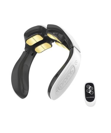 Homsfou 1 set of neck massage girdle massage belt massage bug cervical vertebra massage naked massage massage massage heating tool relaxing equipment travel massage pillow ABS white