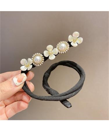 xbiez Stylish Hair Curler Bow Barrettes Elegant Styling Accessories Hairpin Hair Braiding Braider Hairgrip Styling Tools Rows of flowers - Buy Online on GoSupps.com