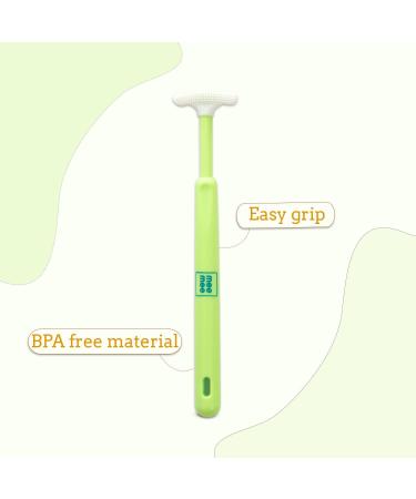 Tender Tongue Cleaner - Pack of 2 (Green) | Best Oral Hygiene Tool for Fresh Breath | Ship Internationally - Buy Online on GoSupps.com