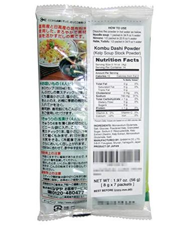 SHIMAYA Kombu Dashi Powder 1.9 oz (14 packets) - Vegetarian Soup Stock - 2 Pack - Buy Online on GoSupps.com