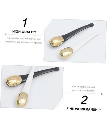 DOITOOL 2 Pi ces de massage Cr me des yeux masseur cuill re de maquillage light lumi re cuill re masque facial soins de la peau diluer cr me contour des yeux tuyau - Buy Online on GoSupps.com