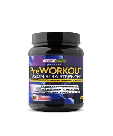 Healthy Fusion powerful pure pre-workout with Beta Alanin L-Arginine AAKG creatine caffeine taurin |Improves physical performance |Promotes muscle growth 300 g