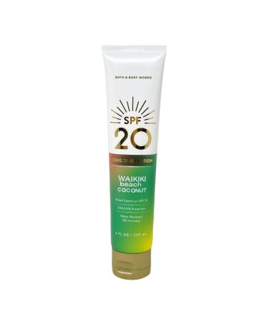 Bath & Body Works Waikiki Beach Coconut Broad Spectrum SPF 20 Sunscreen Lotion - 6 fl oz / 177 mL