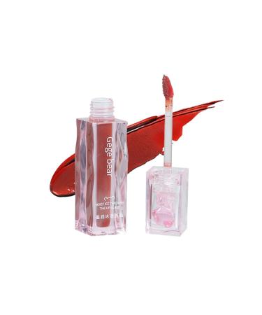Moisturizing Lip Glaze Smooth Luster Lightweight Moisturizing Formula High Impact Lip Color Full Coverage Lip Makeup Lasting Waterproof 24-Hour Lipstick 05