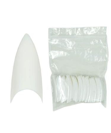 N&BF Stiletto Nagel Tips Refilling bags White |NAGELTIP set Stillletto/pointed 500 pieces |Professional nail extensions with smileline flexible & versatile |Art nails Made in EU |In 10 different sizes