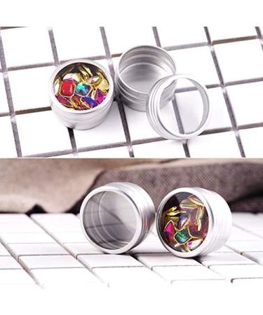 Desikixudy 1Pc Makeup Round Storage Box Nail Art Bead Container Portable Cosmetic Cream Jar Pot Box Round Bottle Bead Golden - Buy Online on GoSupps.com
