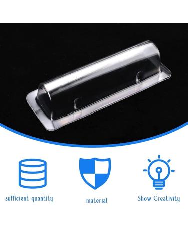 VENEKA 60 Pcs Clear Plastic Lip Balm Pouches Lipstick Holder Plastic Domes with Double Sided Adhesive for DIY Crafts Easy Installation - Buy Online on GoSupps.com