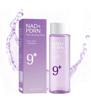 NAD+PDRN Glow Brightening Toner | No.9 Brightening Toner | Firming Skin Anti Wrinkle Soothing Moisturizing | Firming Skincare Products | 4.06FL OZ | 1PCS.
