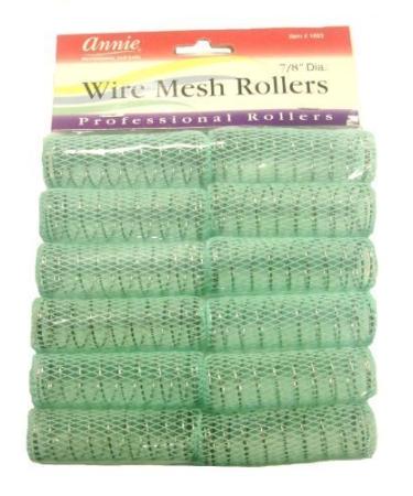 Annie 7/8 Wire Mesh Hair Rollers - Set of 12 for Effortless Curls - Buy Online on GoSupps.com