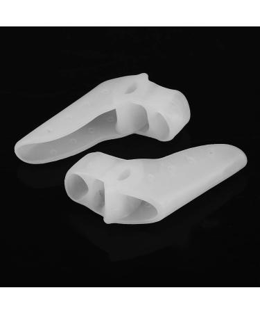 Toe Corrector 2 Pairs Comfortable Gel Toe Separator Antiskid for Bunion Hammer Toes Hallux Valgus