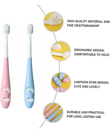 Minkissy 2-Piece Infant Toothbrush Set | Baby Tooth Cleaner Gift | Soft Tooth Brushes for Gentle Oral Care - Buy Online on GoSupps.com