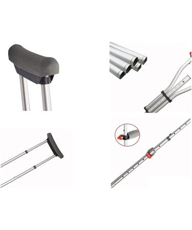 Crutches for Adults Underarm Underarm Crutches for Adjustable Lightweight Aluminum Adjustable Folding Armpit Crutches Crutches for Disabled Elderly for Adults and Teenager Great fo Lucky Star - Buy Online on GoSupps.com