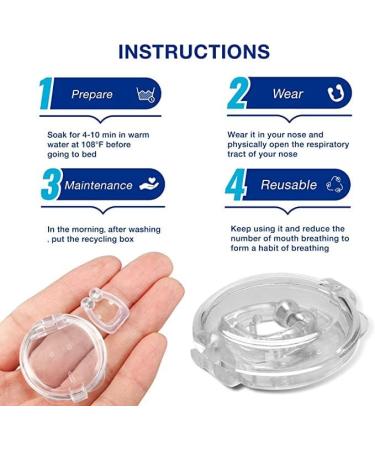Silicone Magnetic Snore Stopper 4PCS - Effective Snoring Solution for Quieter, Restful Sleep - Buy Online on GoSupps.com